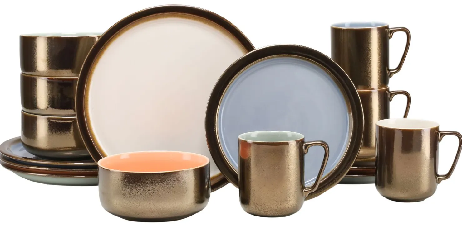 Creatable Geschirrset|Rusty - Kombiservice 16-tlg, Rustikal - Kombiservice 16-tlg - Pastell