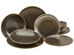 Creatable Geschirrset|Teller|Rusty - Tellerset 12-tlg - braun