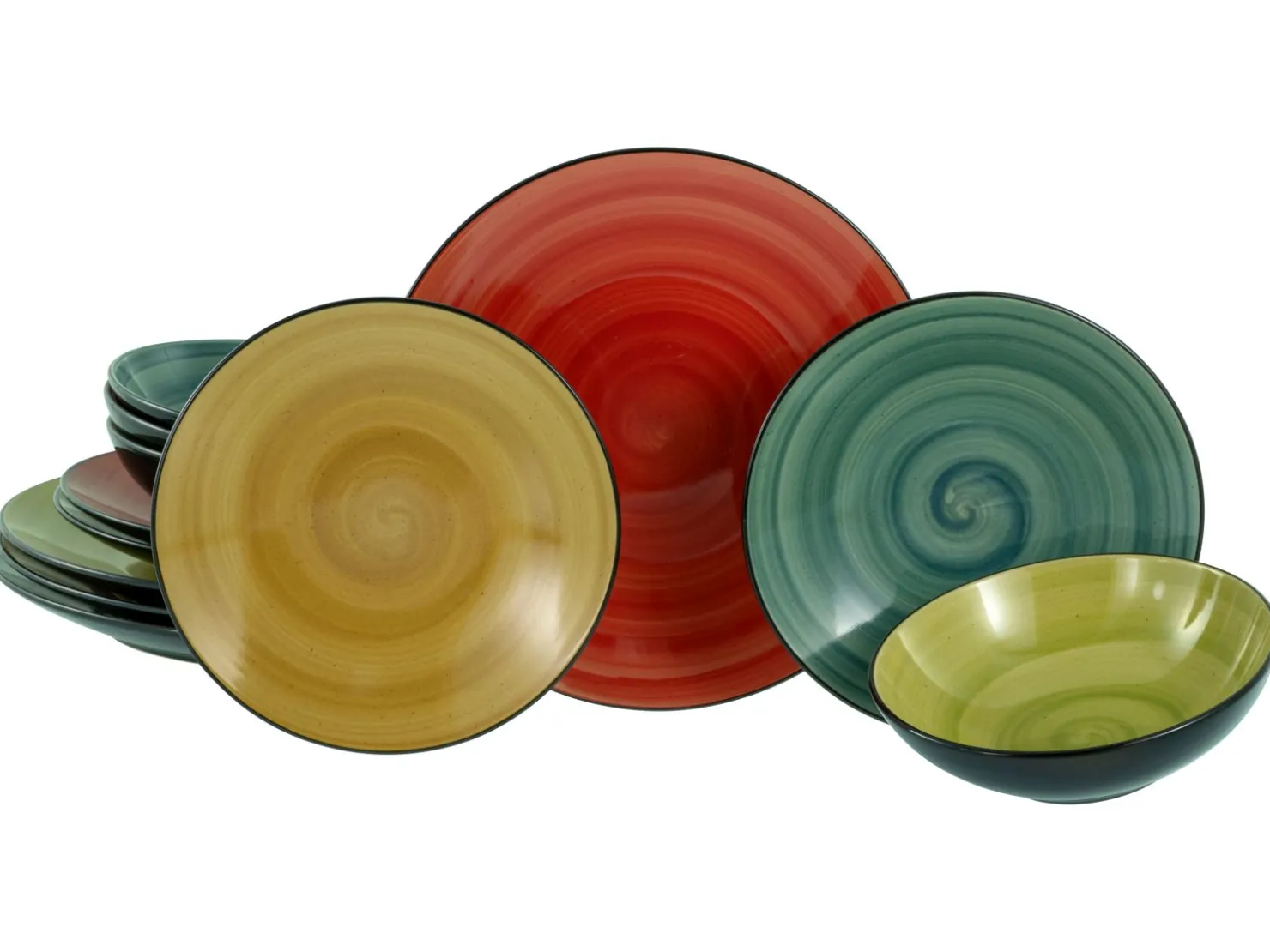 Creatable Geschirrset|Teller|Samoa - Tellerset 12-tlg - bunt