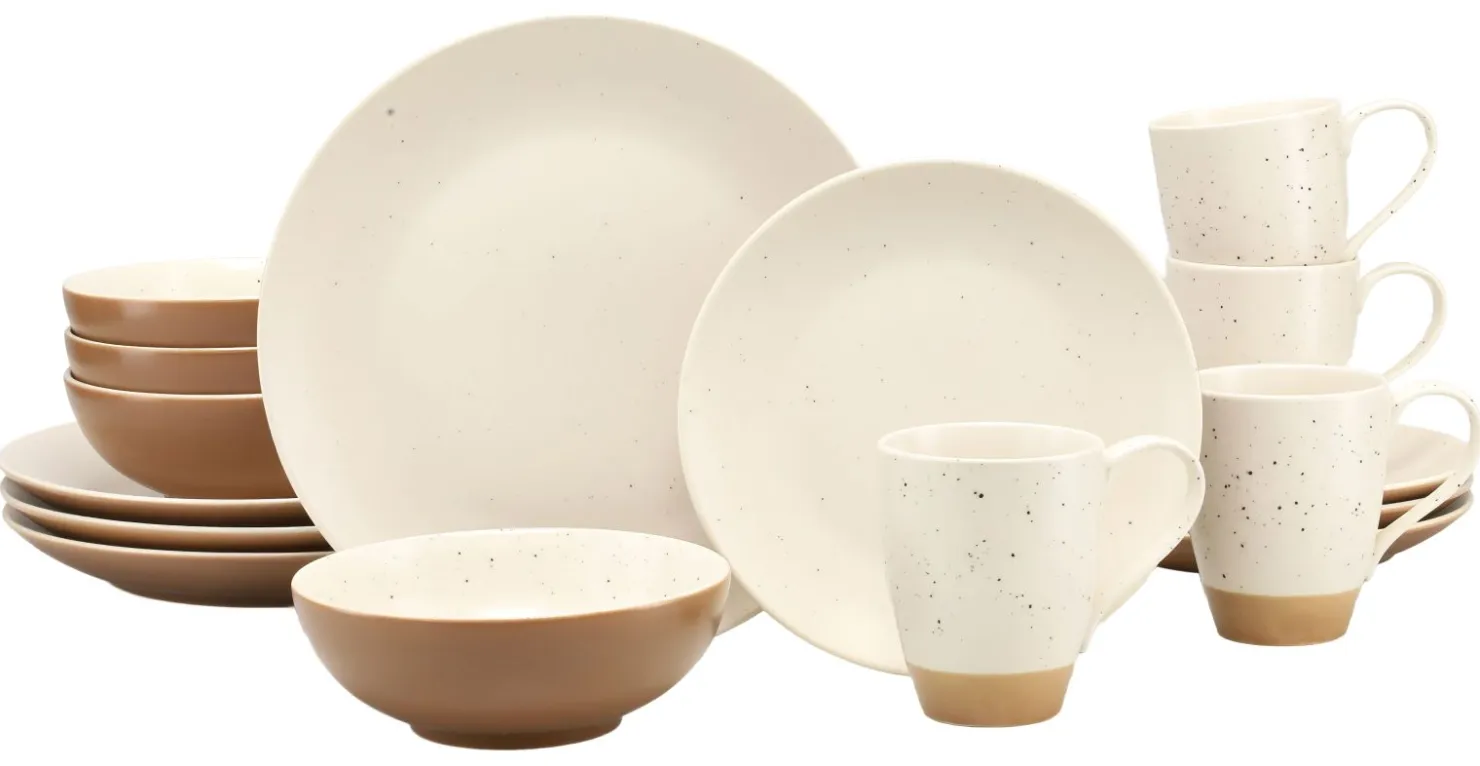 Creatable Geschirrset|Sand Dunes - Kombiservice 16-tlg - creme