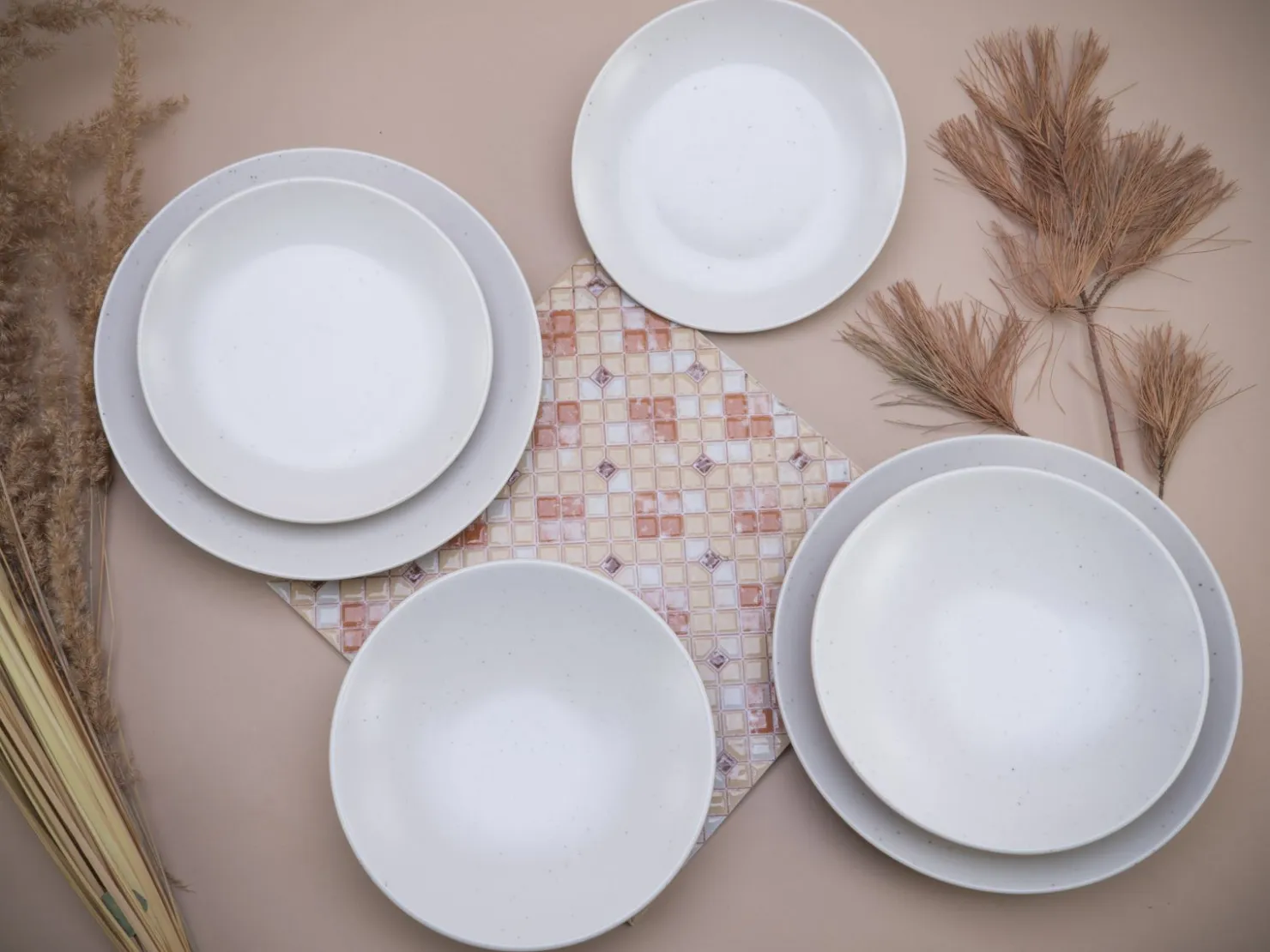 Creatable Geschirrset|Teller|Sand Dunes - Tellerset 12-tlg - creme