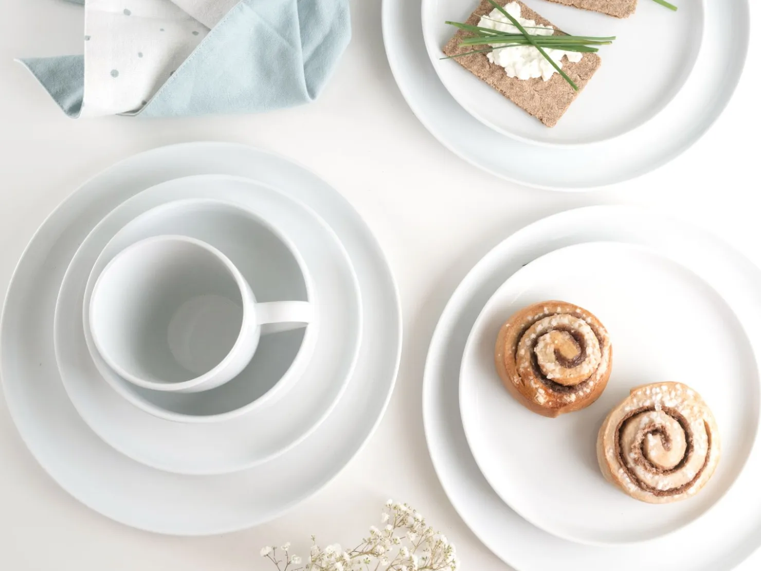 Creatable Geschirrset|Scandi - Kombiservice 16-tlg - Weiss