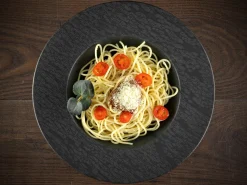 Creatable Pizza & Pasta|Geschirrset|Schiefer - Pastateller 4-tlg - Schwarz