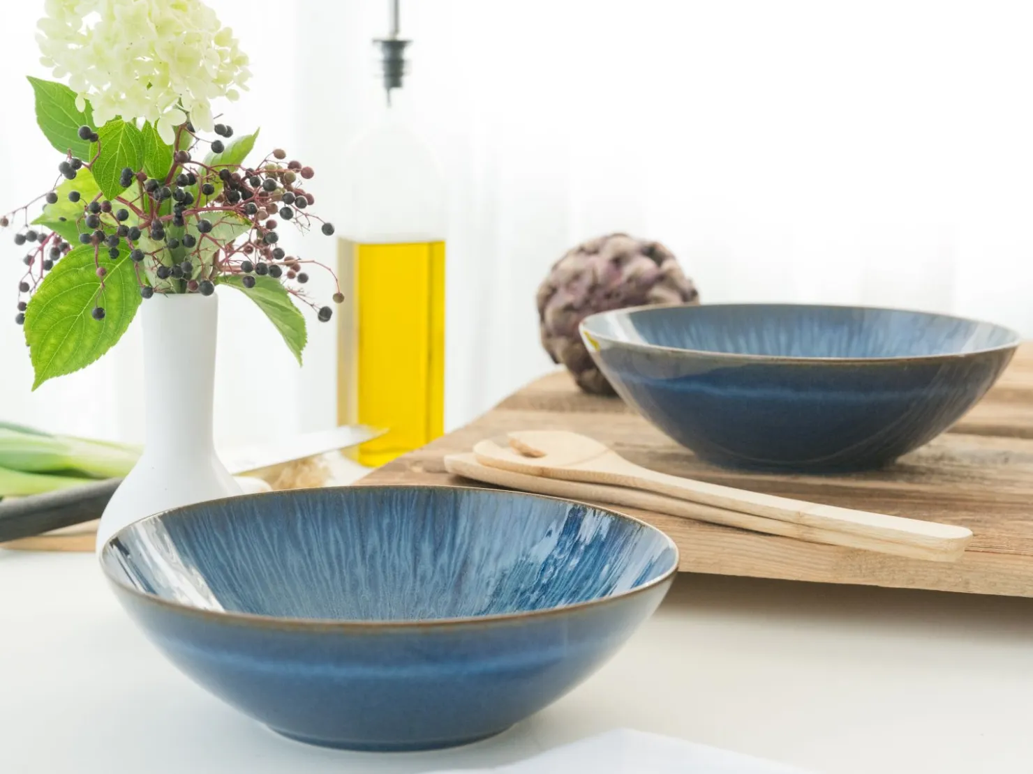 Creatable Bowls & Schüsseln|Sea Breeze - Salatschüssel 2-tlg, Sea Breeze - Salatschüssel 2tlg - Hellblau