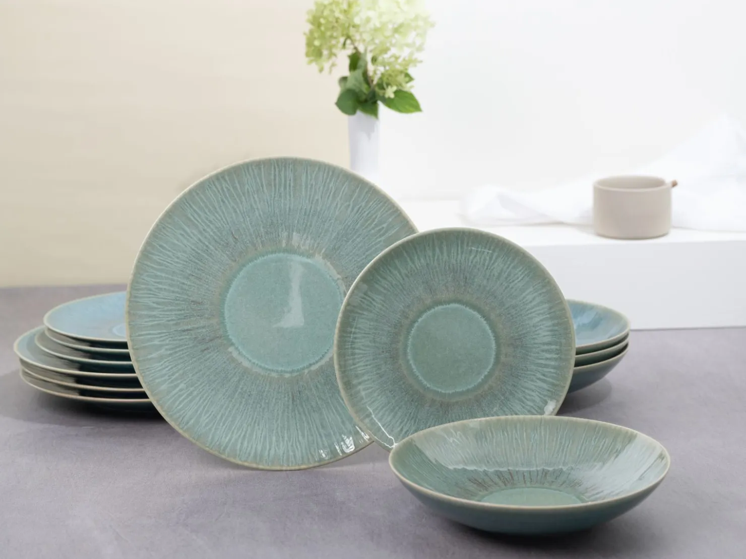 Creatable Geschirrset|Teller|Sea Breeze - Tellerset 12-tlg - Mint