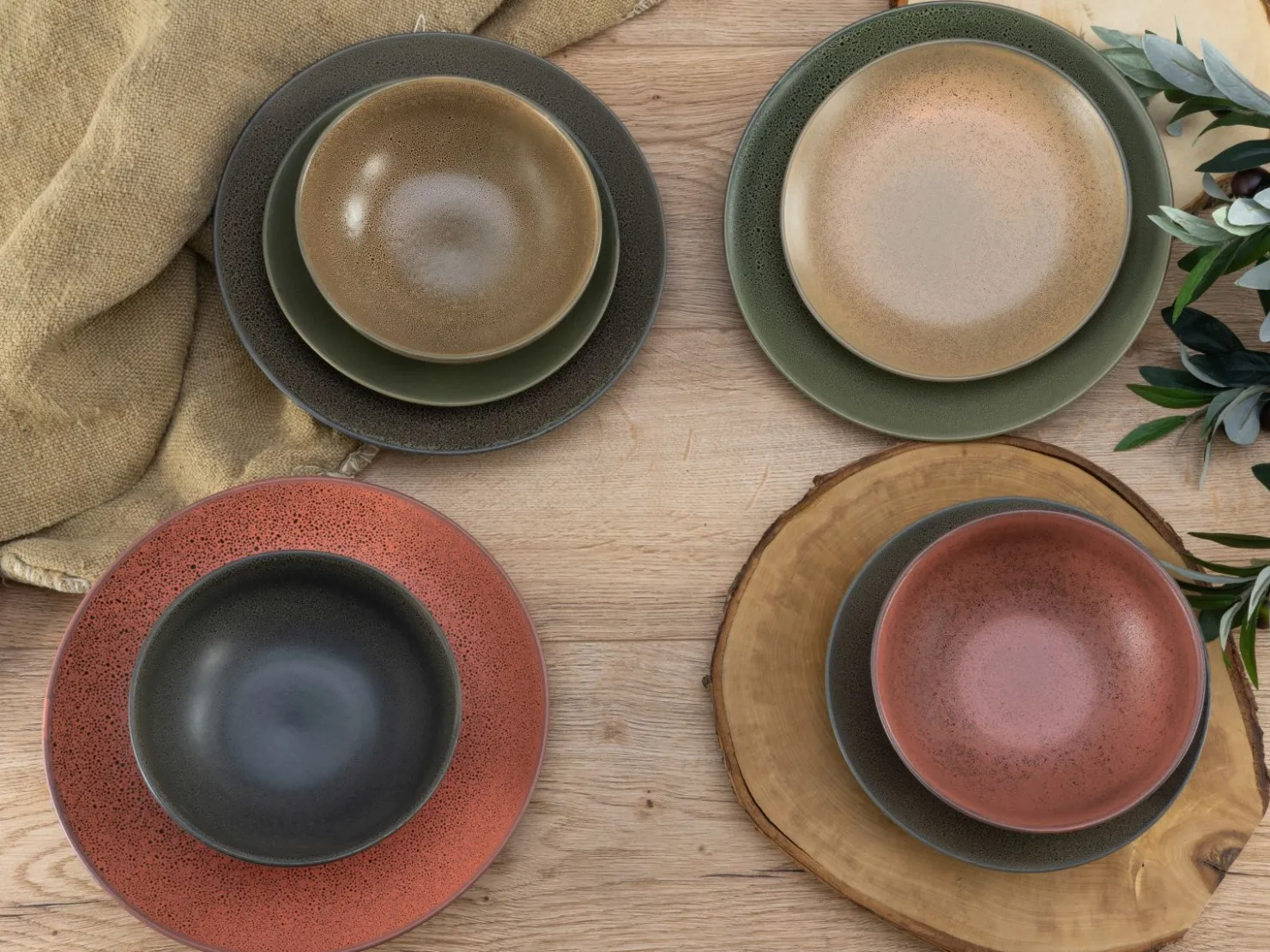 Creatable Geschirrset|Teller|Sierra Nevada - Tellerset 12-tlg - bunt