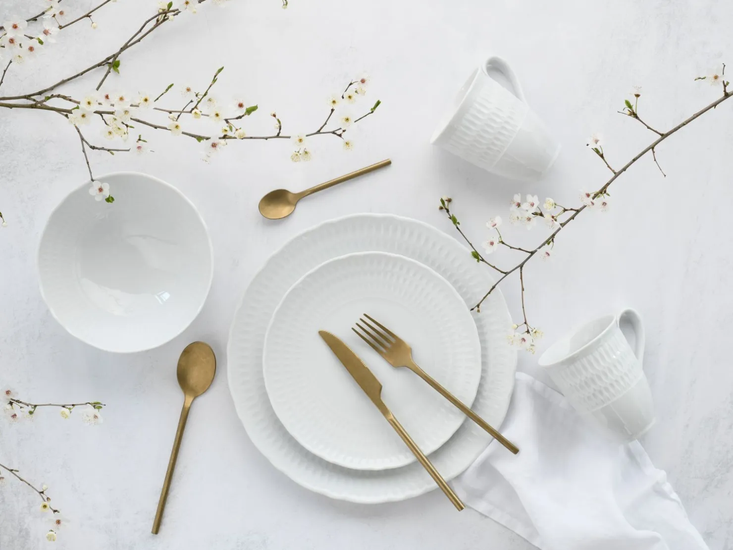 Creatable Geschirrset|Sofia - Kombiservice 8-tlg - Stone