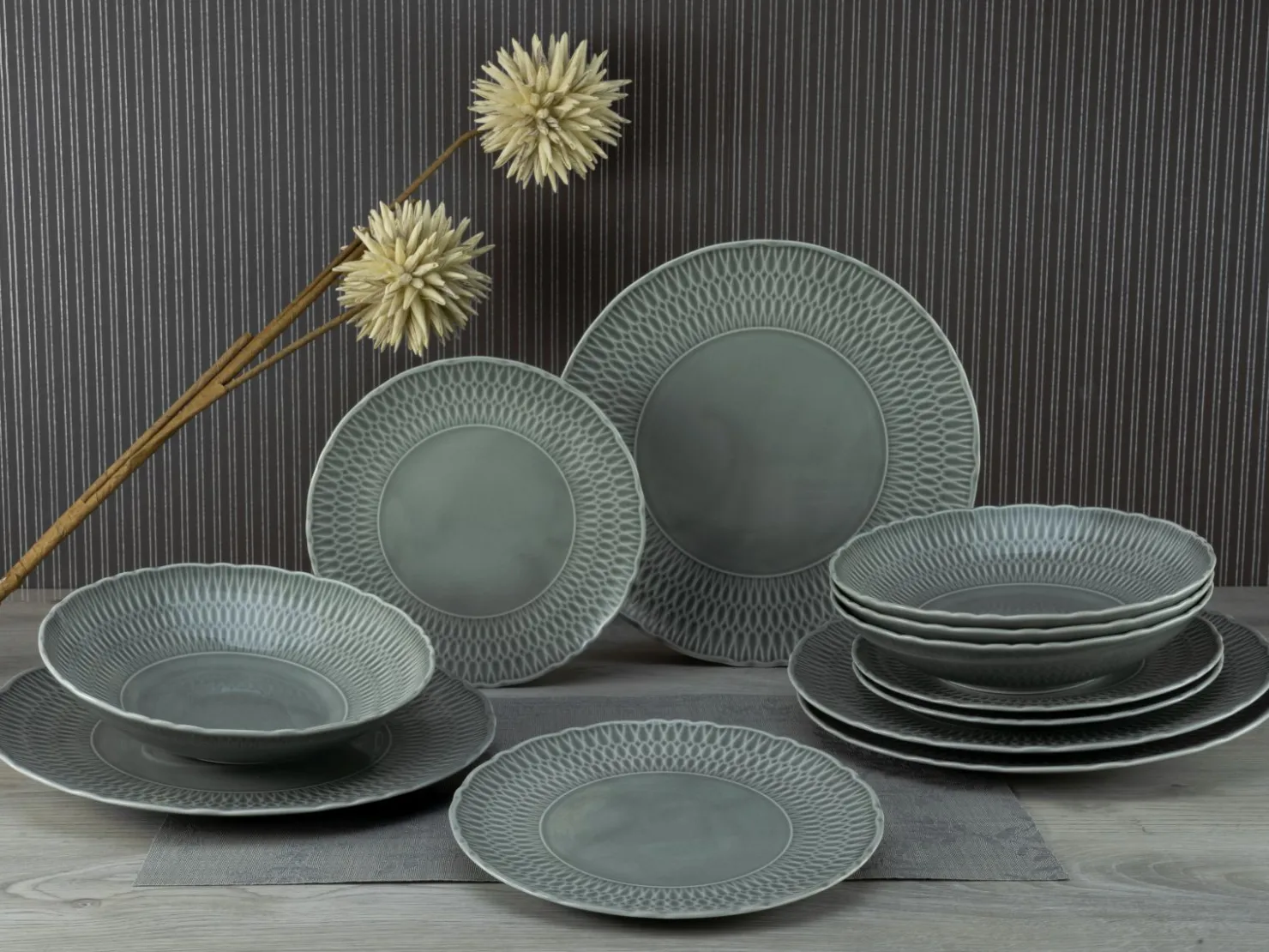 Creatable Teller|Sofia - Tellerset 12-tlg - White