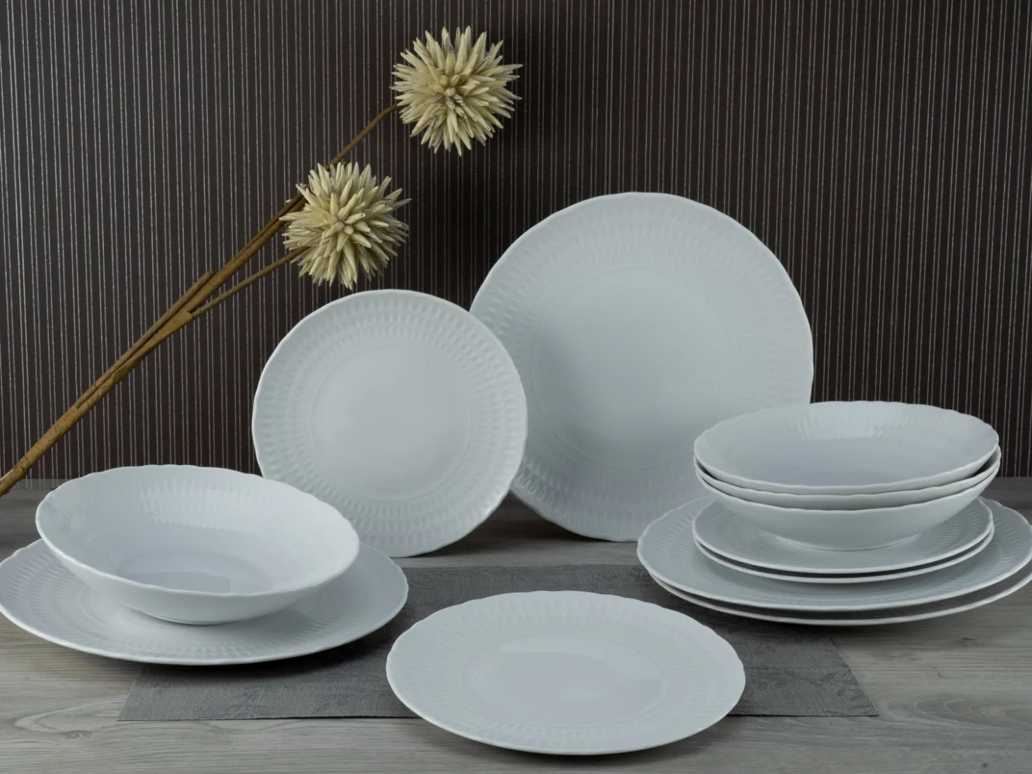 Creatable Teller|Sofia - Tellerset 12-tlg - White