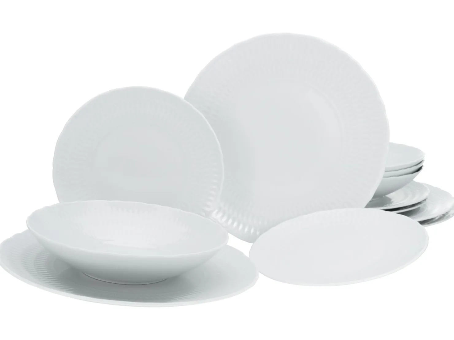 Creatable Teller|Sofia - Tellerset 12-tlg - White