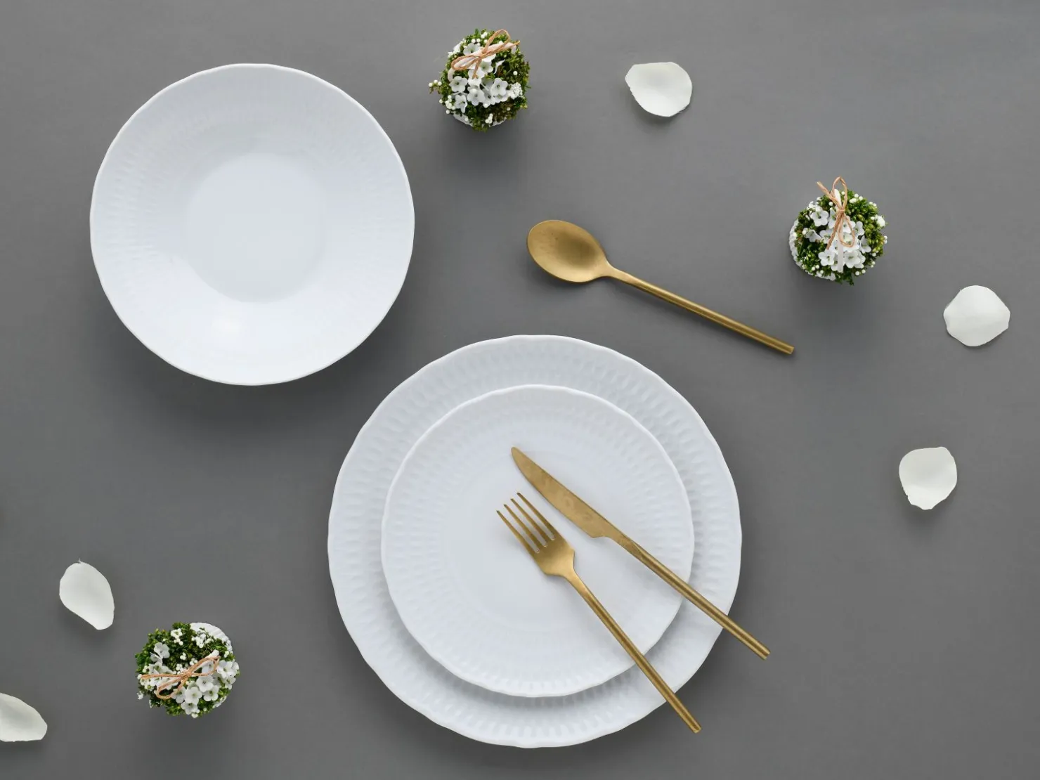 Creatable Teller|Sofia - Tellerset 12-tlg - White