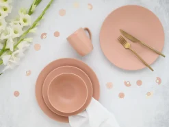 Creatable Geschirrset|Soft Touch - Kombiservice 16-tlg - Schwarz