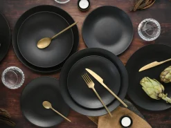 Creatable Geschirrset|Teller|Soft Touch - Tellerset 12-tlg, Soft Touch - Tafelservice 12-tlg - Schwarz