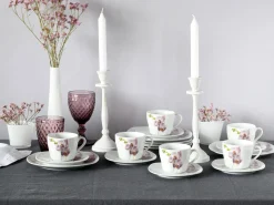 Creatable Geschirrset|Square - Kaffeeservice 18-tlg - Orchidee