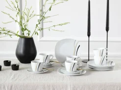 Creatable Geschirrset|Square - Kaffeeservice 18-tlg - Orchidee