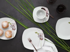 Creatable Geschirrset|Square - Kaffeeservice 18-tlg - Orchidee