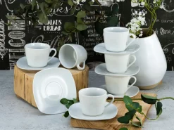 Creatable Becher & Tassen|Square - Kaffeetasssen 12-tlg - Weiss