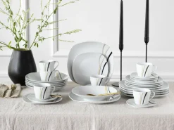 Creatable Geschirrset|Square - Kombiservice 30-tlg - Weiss