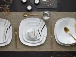 Creatable Geschirrset|Square - Kombiservice 30-tlg - Weiss