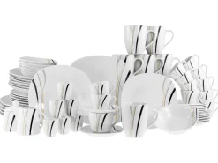 Creatable Geschirrset|Square - Kombiservice 62-tlg - Weiss