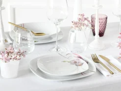Creatable Geschirrset|Square - Kombiservice 62-tlg - Weiss