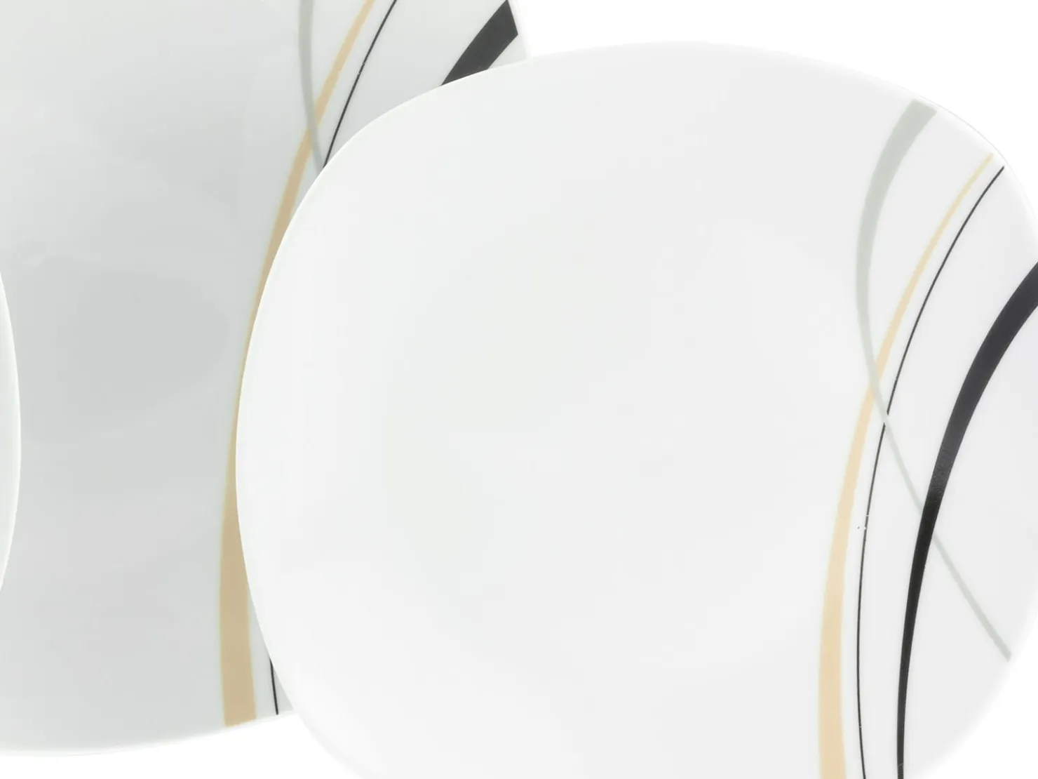 Creatable Geschirrset|Square - Kombiservice 62-tlg - Weiss