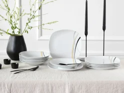 Creatable Geschirrset|Square - Tafelservice 12-tlg - Orchidee