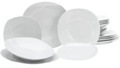 Creatable Geschirrset|Teller|Square - Tafelservice 18-tlg, Square - Tellerset 18-tlg - Weiss
