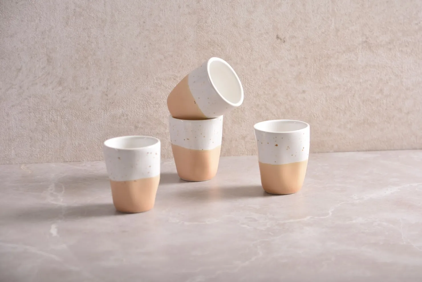 Creatable Becher & Tassen|Squeezy - Espressobecher 4-tlg - Natural