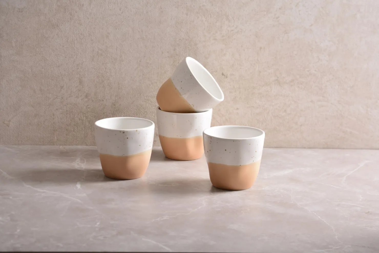 Creatable Becher & Tassen|Squeezy - Teebecher 4-tlg - Natural