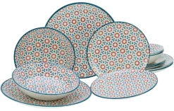 Creatable Geschirrset|Teller|Stella - Tellerset 12-tlg - bunt