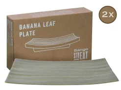 Creatable Geschirrset|Streat Food - Banana Leaf 2-tlg - Schwarz