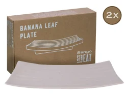Creatable Geschirrset|Streat Food - Banana Leaf 2-tlg - Schwarz