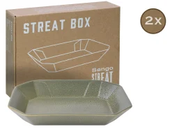 Creatable Geschirrset|Streat Food - Box 2-tlg - Schwarz