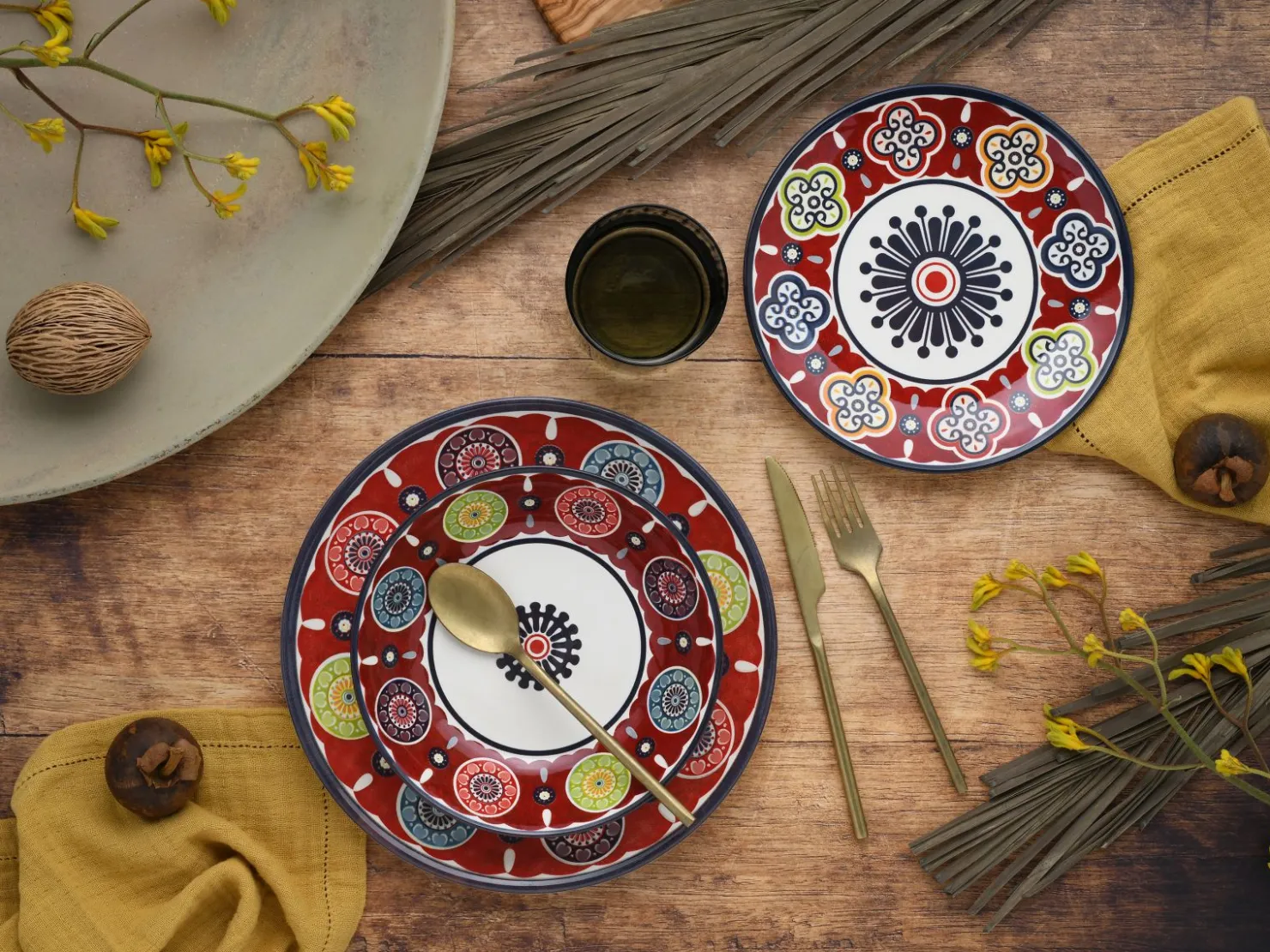 Creatable Geschirrset|Teller|Sumaya - Kombiservice 18-tlg - Red