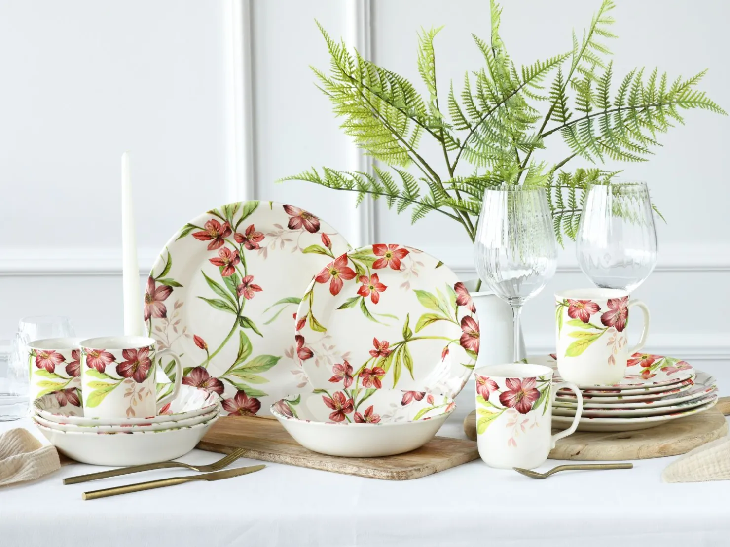 Creatable Geschirrset|Summer Cottage - Kombiservice 16-tlg - bunt