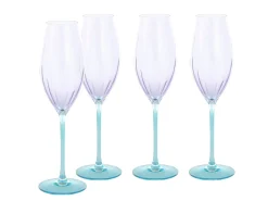 Creatable Gläser|Swirly - Sektglas 4-tlg - Spring