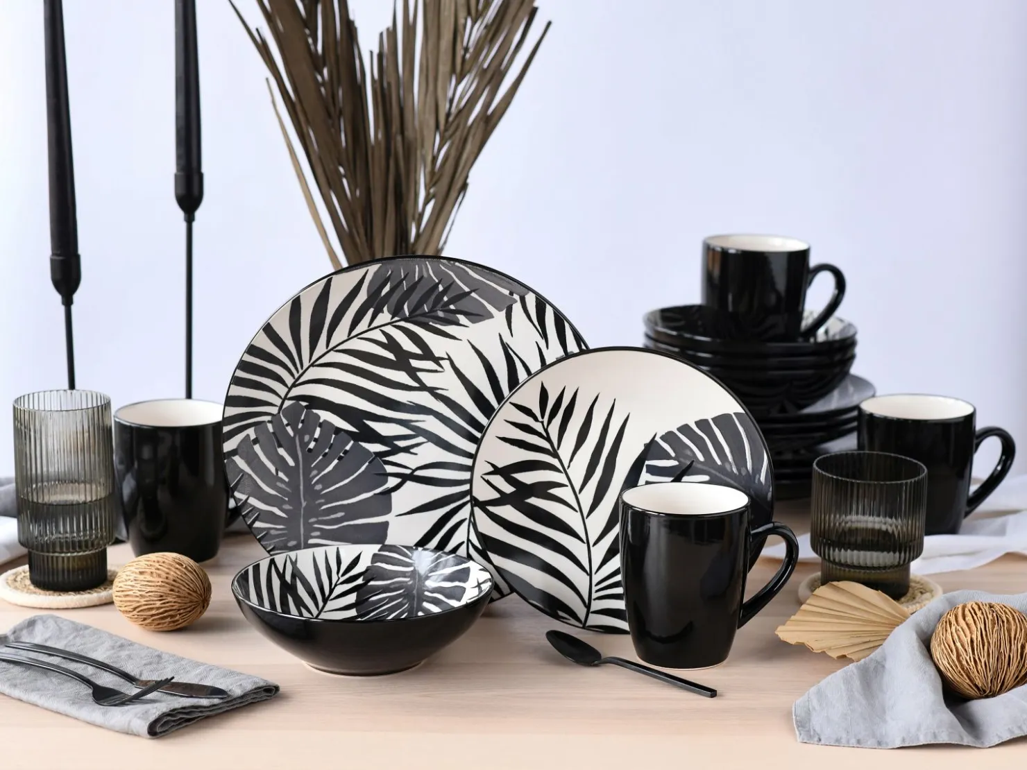 Creatable Geschirrset|Tropicana - Kombiservice 16-tlg - Grün