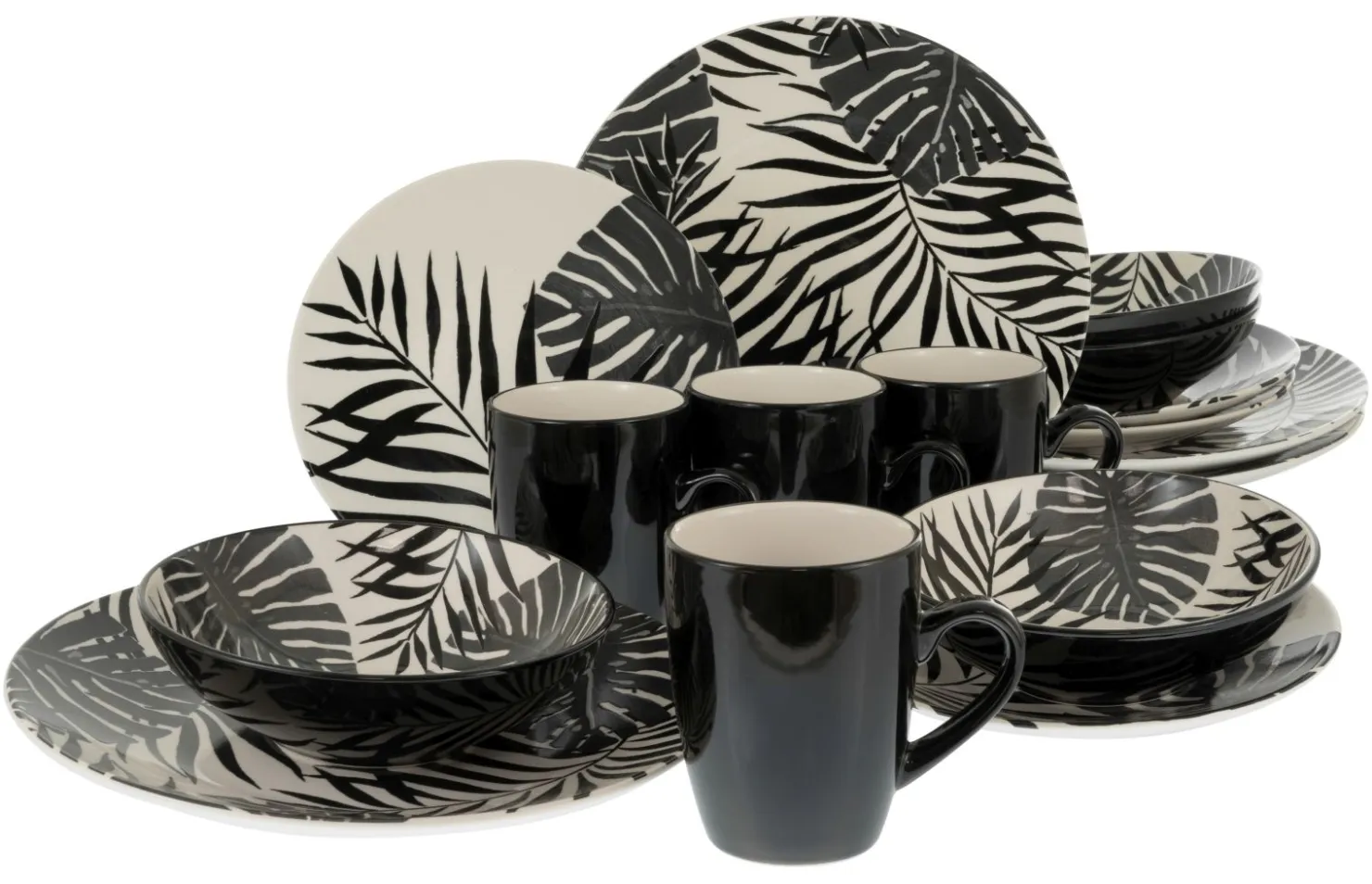 Creatable Geschirrset|Tropicana - Kombiservice 16-tlg - Grün