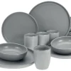 Creatable Geschirrset|Uno - Kombiservice 16-tlg - Grau