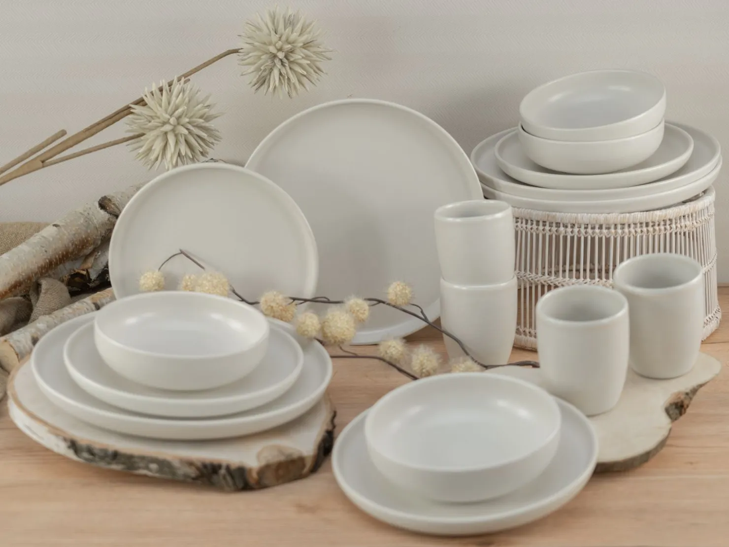 Creatable Geschirrset|Uno - Kombiservice 16-tlg - Grau