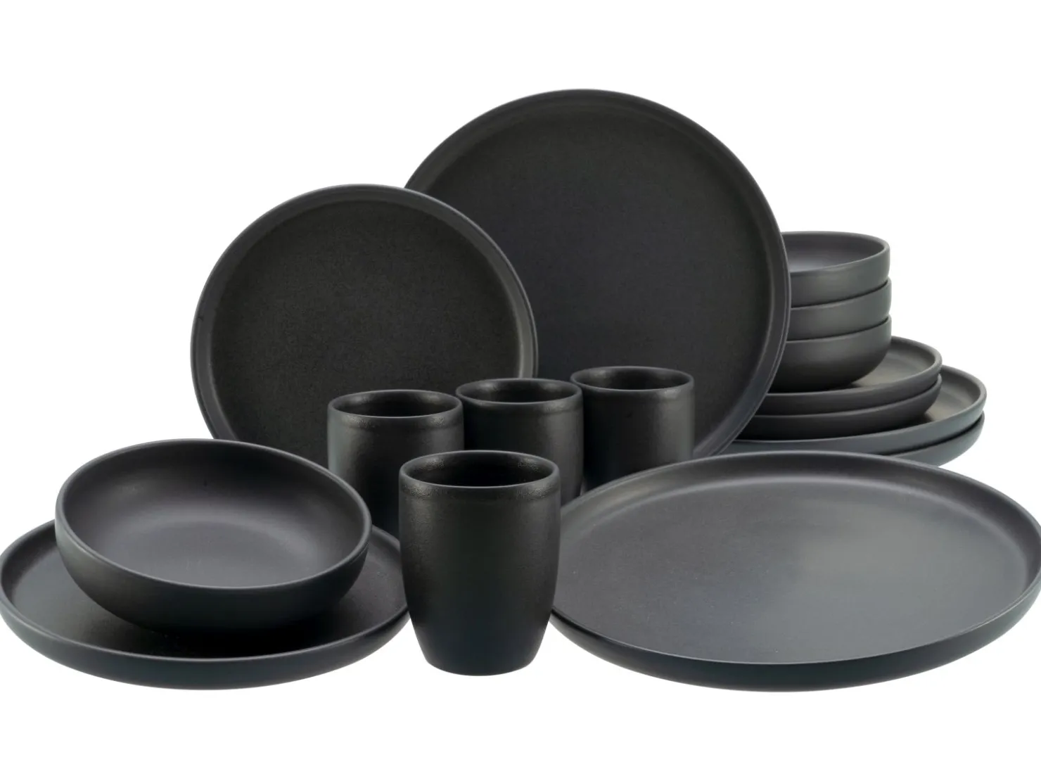 Creatable Geschirrset|Uno - Kombiservice 16-tlg - Grau