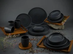 Creatable Geschirrset|Uno - Kombiservice 16-tlg - Grau