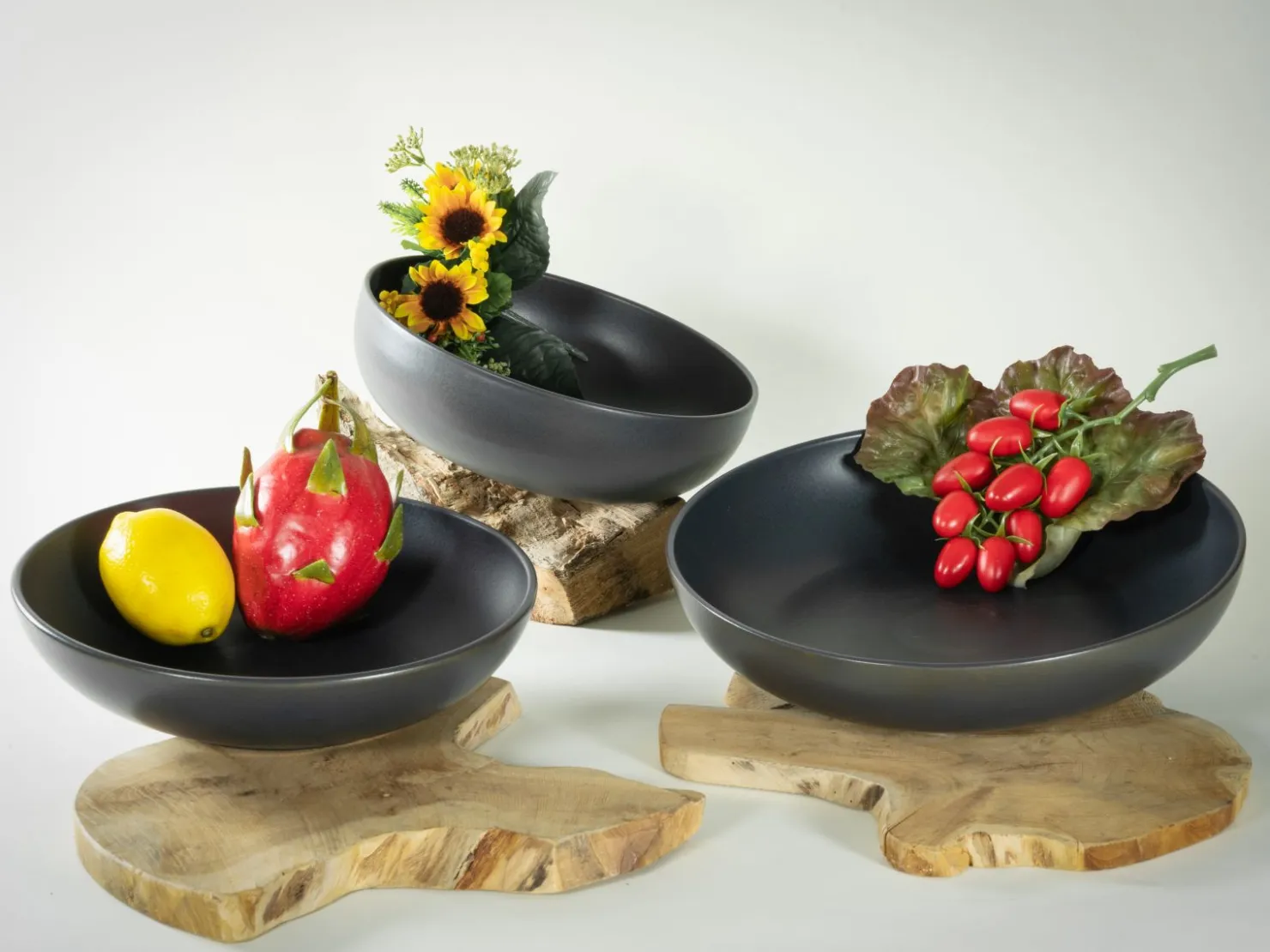 Creatable Bowls & Schüsseln|Geschirrset|Uno - Servierschalen 3-tlg - Black