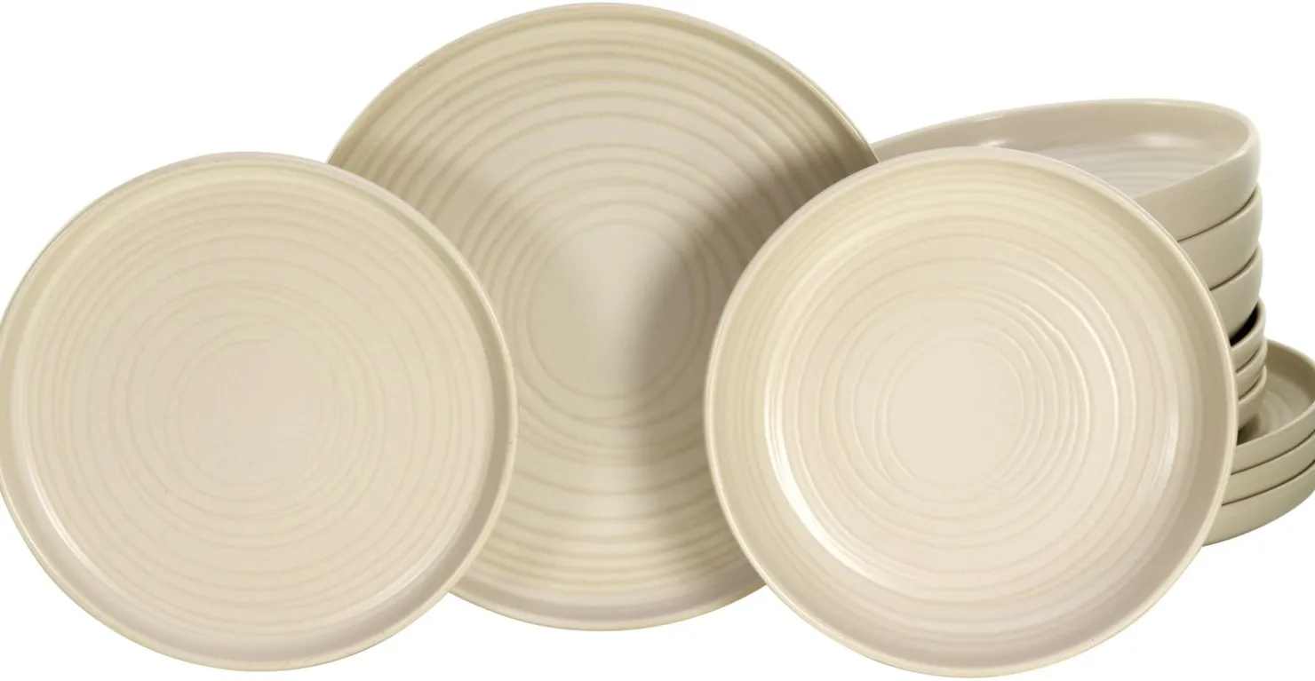 Creatable Geschirrset|Teller|Uno - Tellerset 12-tlg - Black