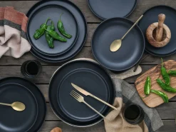 Creatable Geschirrset|Teller|Uno - Tellerset 12-tlg - Black