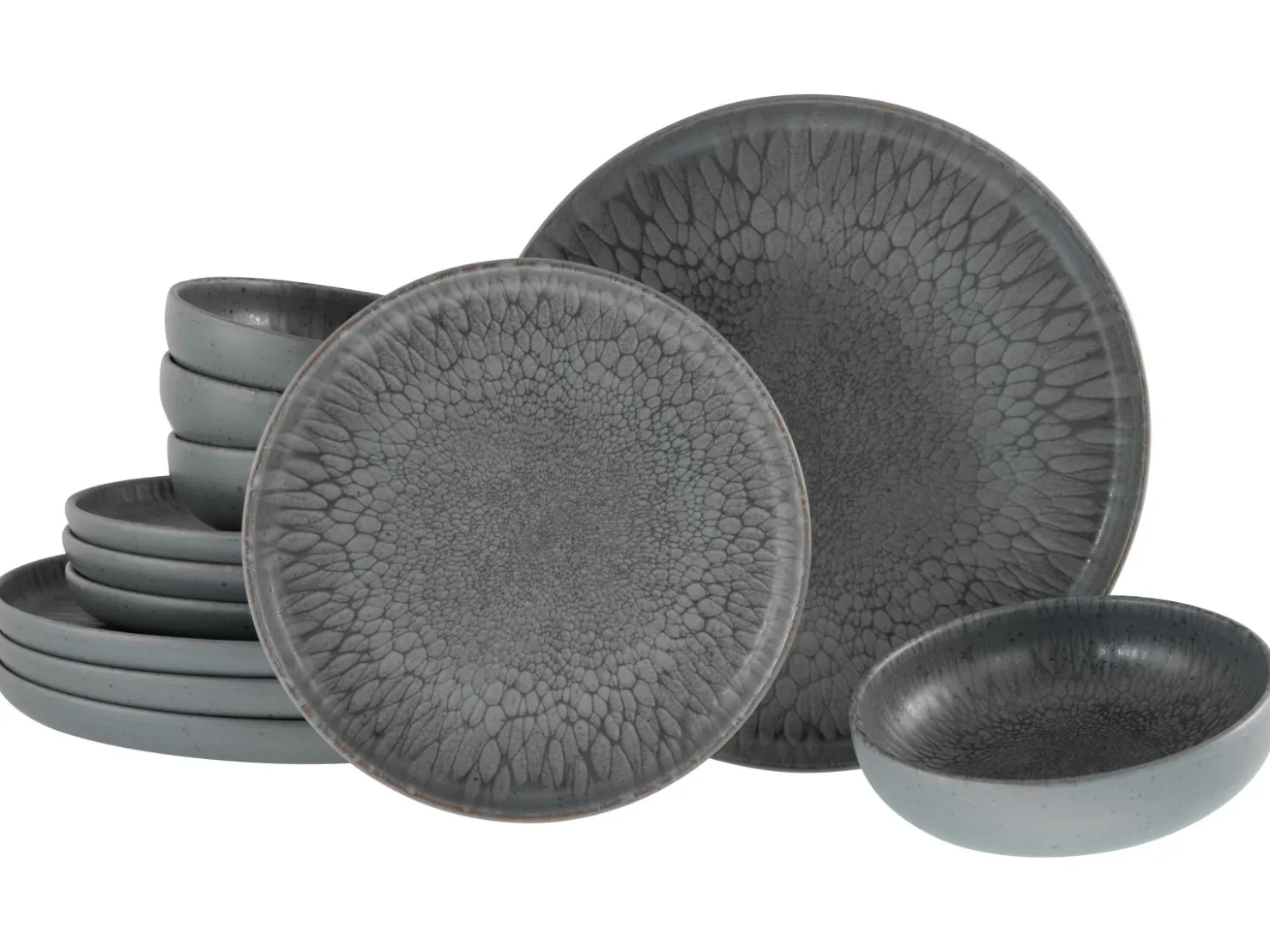 Creatable Geschirrset|Teller|Uno - Tellerset 12-tlg - Offwhite