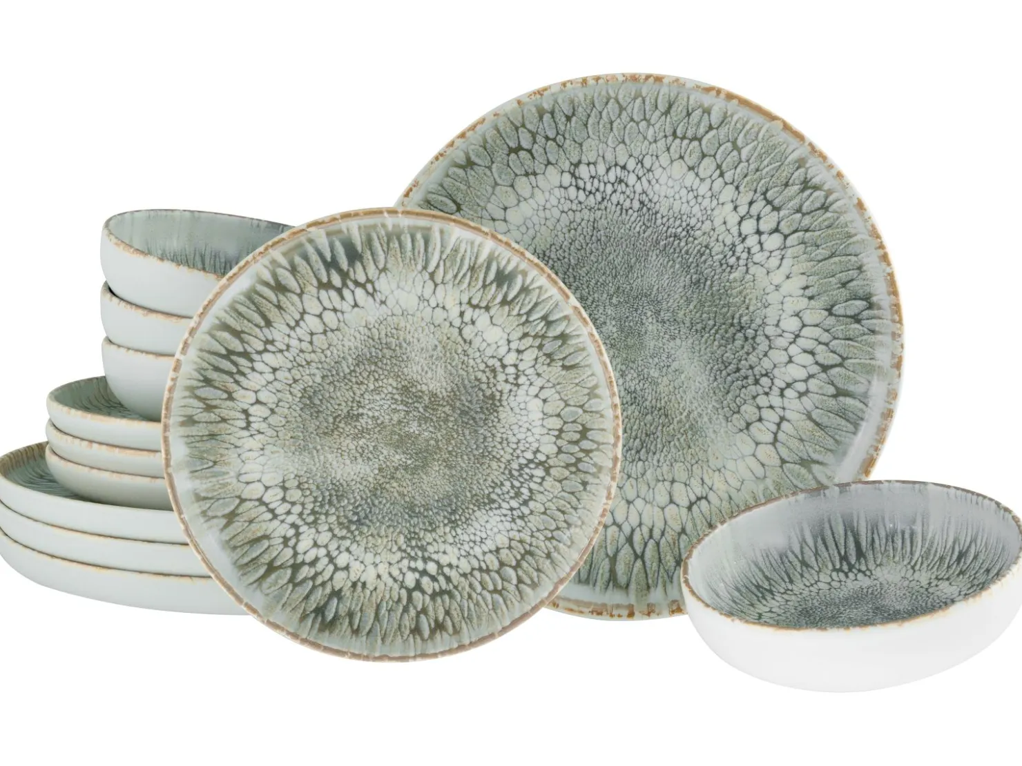 Creatable Geschirrset|Teller|Uno - Tellerset 12-tlg - Offwhite