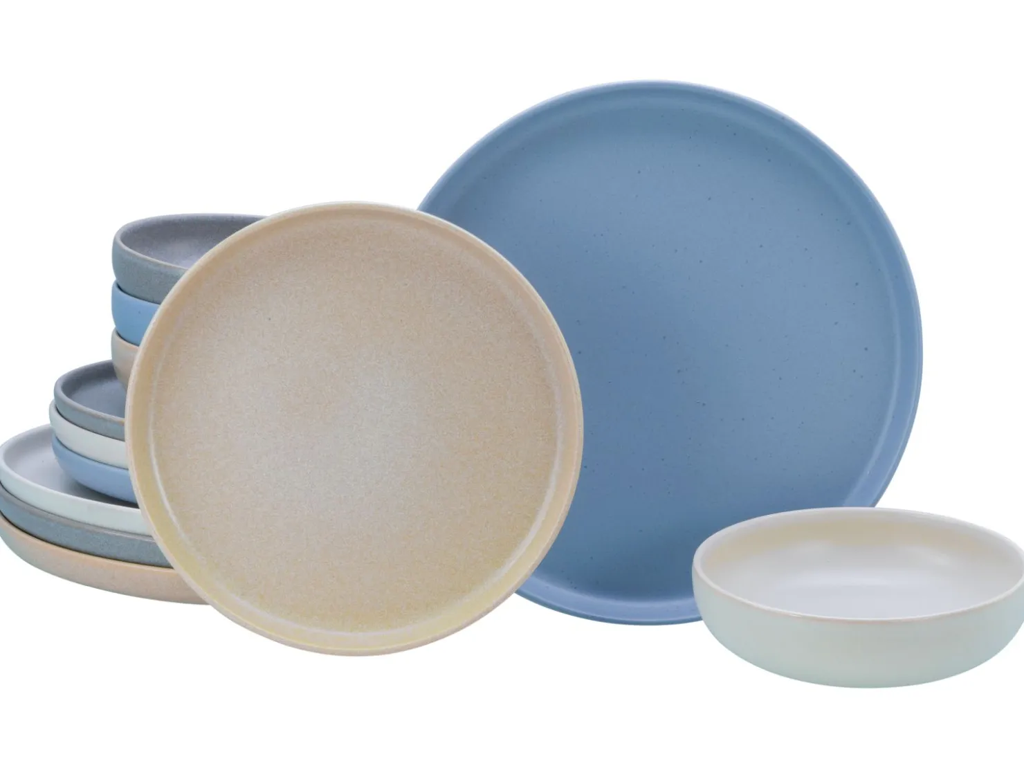 Creatable Geschirrset|Teller|Uno - Tellerset 12-tlg - Offwhite