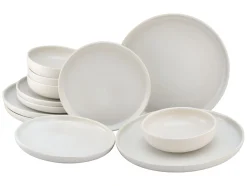 Creatable Geschirrset|Teller|Uno - Tellerset 12-tlg - Offwhite